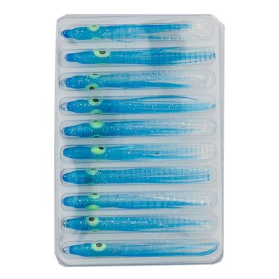 Gummi Oktopus Beifänger uv aktiv 4,5 cm blau