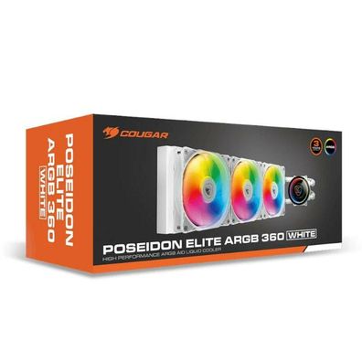 PC-Kéhlung Cougar Poseidon Elite ARGB 360 Weiß