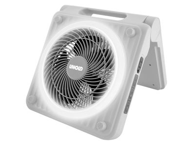 Solarventilator unold Grau, tragbar, 5 Geschwindigkeitsstufen