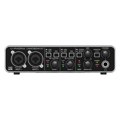 Audiointerface Behringer UMC204HD mit 24-Bit Qualität