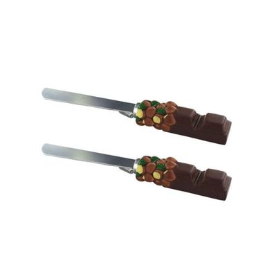 Spatel Fackelmann 2er-Set braun und silber