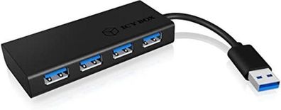 USB-Hub ICY BOX IB-AC6104-B mit 4 Ports