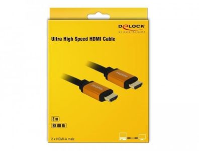 HDMI-Kabel DeLOCK 2 Meter, 8K Ultra HD, 48 Gbps