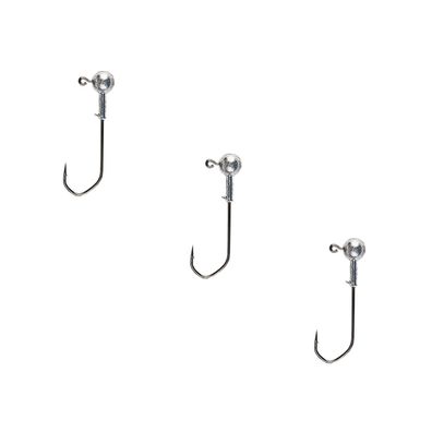 Jigkopf Angel Haken Jigköpfe rund 3 Stk 06 g Gr. 3/0