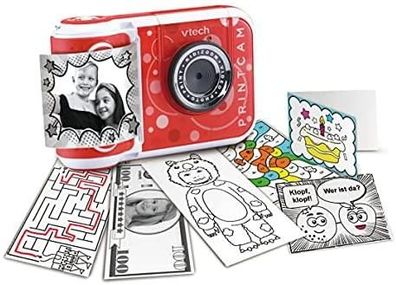 Digitalkamera VTech KidiZoom Print Cam Rot-Weiß