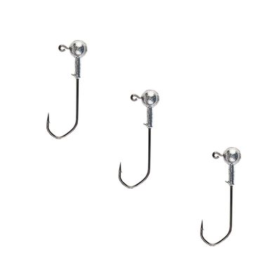 Jigkopf Angel Haken Jigköpfe rund 3 Stk 04 g Gr. 4/0