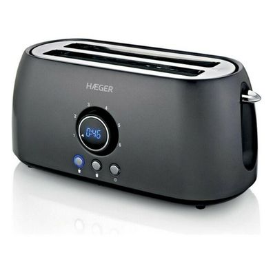 Toaster Haeger Future Plus mit 6 Bräunungsstufen, schwarz
