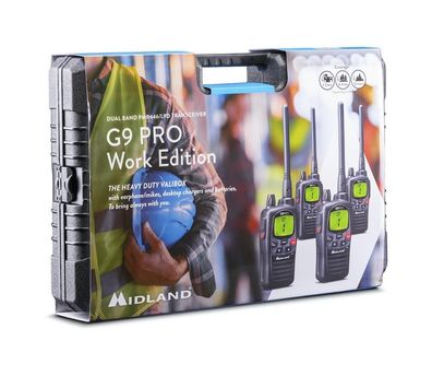 Talkies-Walkies Midland G9 Pro PMR446 4er Kofferset