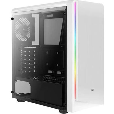 PC AeroCool Midi Tower Weiß mit RGB-Beleuchtung