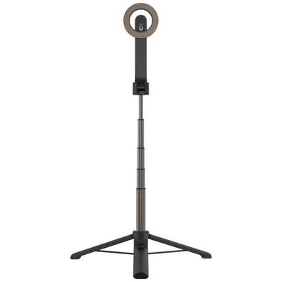 Selfie-Stick Fixed mit Bluetooth-Fernauslöser und Stativ, Schwarz
