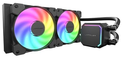 Fléssigkeitskéhlsystem LC-Power LC-CC-240-B-ARGB, Schwarz