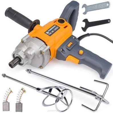 Rührgerät 2400 W Rührwerk Mörtelmischer Handrührwerk Betonrührer Rührer Mischer