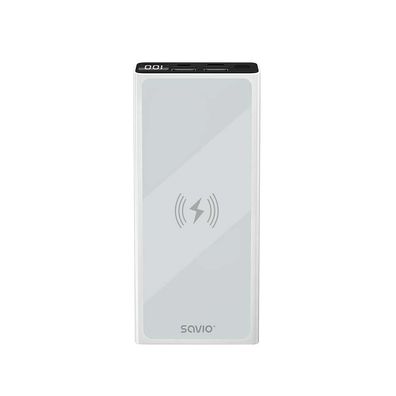 Externe Batterie Savio 10000 mAh Weiß