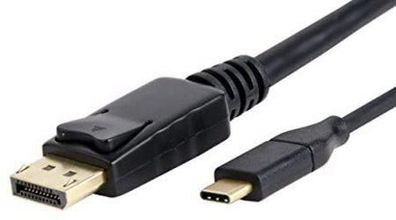 USB-C-auf-DisplayPort Kabel LMP 1,8 m schwarz