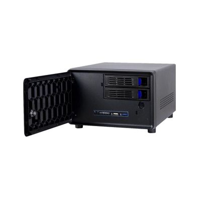 PC-Gehäuse Inter-Tech SC-2100 Mini-ITX Stahl schwarz