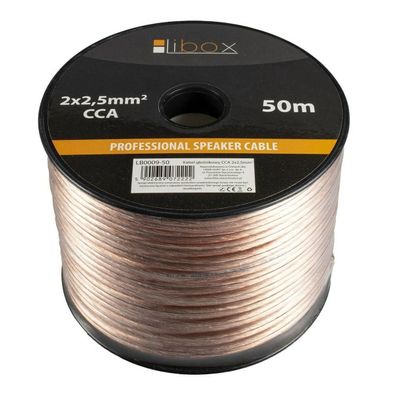 Lautsprecherkabel Libox Transparent 50 Meter