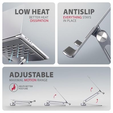 Hub AXAGON HMC-STND 7en1 Aluminium USB-C 5Gbps 4K HDMI