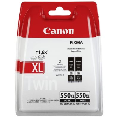 Tintenpatronen Canon PGI-550XL Schwarz 2er-Pack