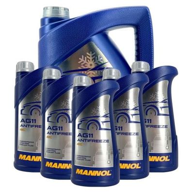 Mannol Antifreeze AG11 Frostschutz Konzentrat 5 + 5 Liter