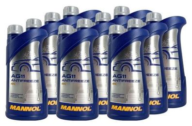 Mannol Antifreeze AG11 Frostschutz Konzentrat 11x1 Liter