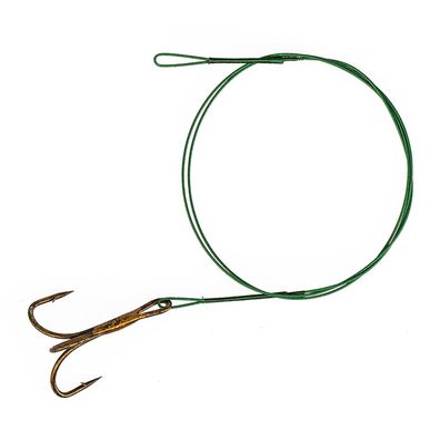 Stahlvorfach mit Drilling ummantelt 1x7 Gr. 4