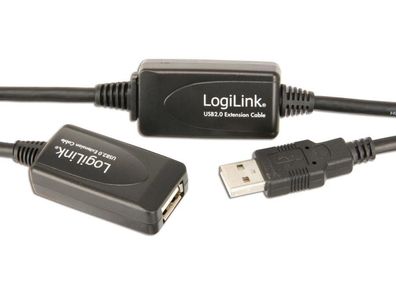 USB-Verlängerungskabel LogiLink 15 Meter