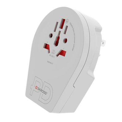 Reiseadapter Skross USB-C Weiß
