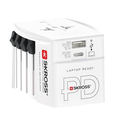 Reiseadapter Skross USB-C und USB-A 45W