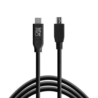 USB-C Mini B 5-Pin Kabel Tether Tools 4,60 m schwarz