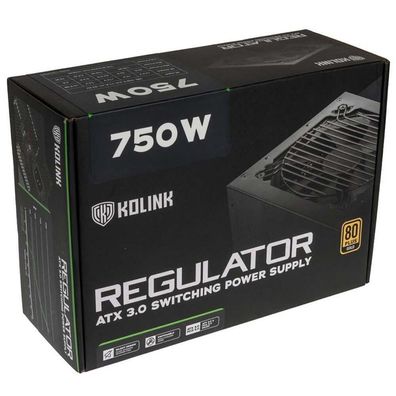 Netzteil Kolink Regulator 750W, 80 PLUS Gold, vollmodular