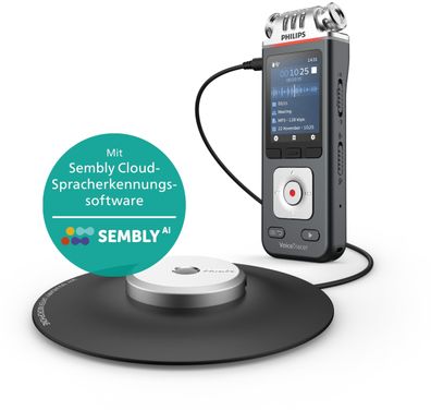 Diktiergerät Philips Meeting Recorder DVT8115 Anthrazit