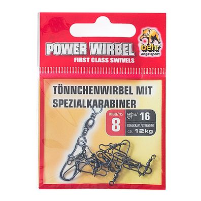 Tönnchenwirbel mit Spezialkarabiner Gr. 16