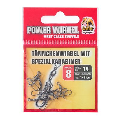 Tönnchenwirbel mit Spezialkarabiner Gr. 14