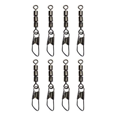 8 Dreifach Wirbel Tönnchenwirbel mit Karabiner Gr. 6
