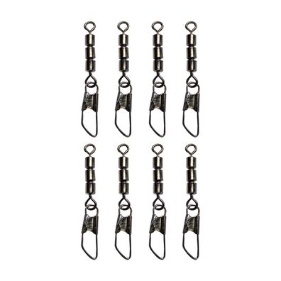 8 Dreifach Wirbel Tönnchenwirbel mit Karabiner Gr. 10