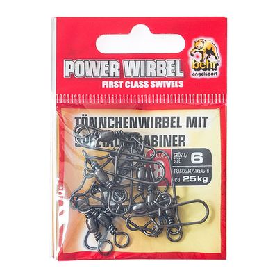 Tönnchenwirbel mit Spezialkarabiner Gr. 6