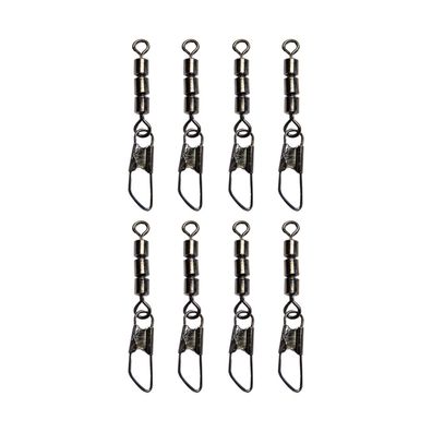 8 Dreifach Wirbel Tönnchenwirbel mit Karabiner Gr. 12