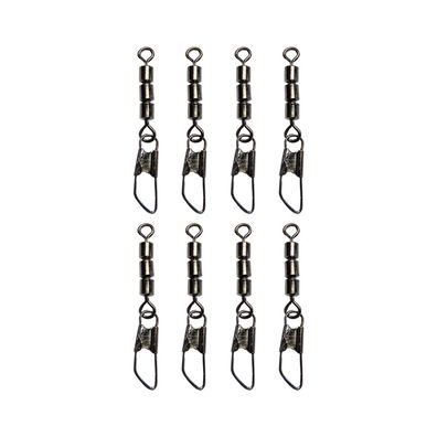 8 Dreifach Wirbel Tönnchenwirbel mit Karabiner Gr. 14