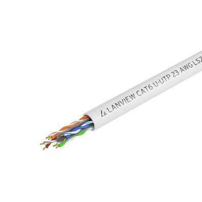 Netzwerkkabel Lanview Cat6 305m Weiß