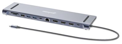 Dockingstation Manhattan 12-in-1 4K USB-C