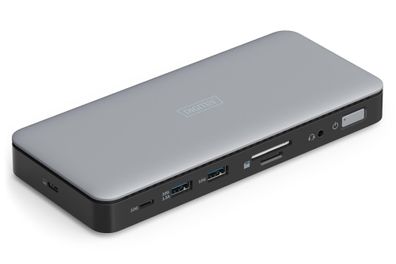 Dockingstation Digitus 11 Anschlésse USB-C Aluminium