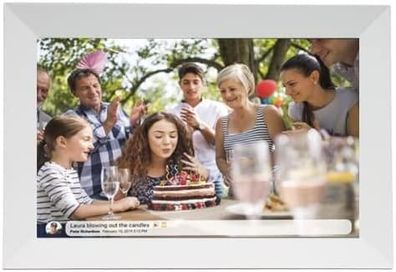 Digitaler Bilderrahmen Denver FRAMEO 10,1 Zoll weiß