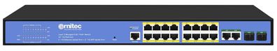 Netzwerk-Switch ernitec Electra-m16-1gb-285w mit 16 Gigabit-Ports