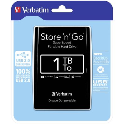 Externe Festplatte Verbatim 1TB USB 3.0
