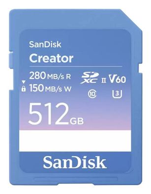 SDXC Karte SanDisk 512 GB UHS-II U3 V60