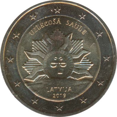 Lettland 2 Euro 2019 - Aufgehende Sonne*