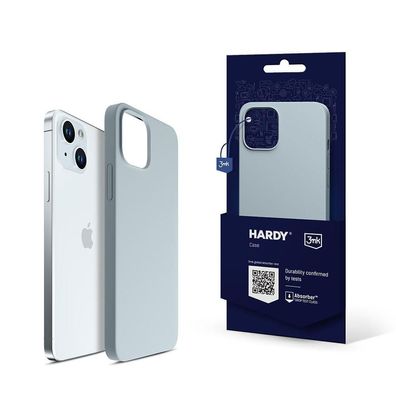 Schutzhélle 3MK Hardy Silicone MagCase fér iPhone 15, blau