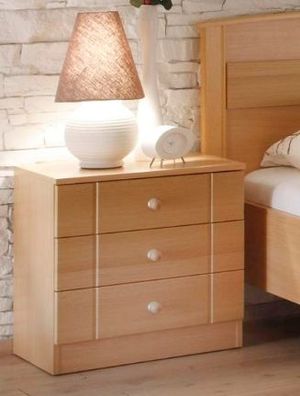 Senio Nachtkommode Nachttisch Nako MDF Natur