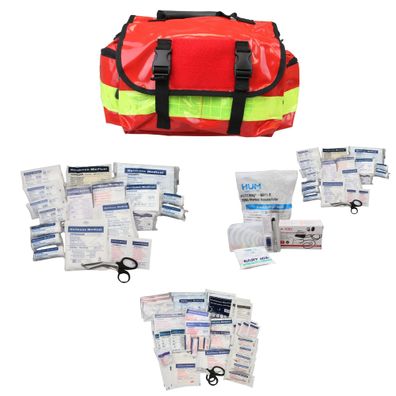Notfalltasche Minister S Rot Plane gefüllt 43 x 25 x 18 cm