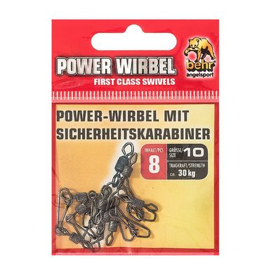 Wirbel mit Sicherheitskarabiner Gr. 10